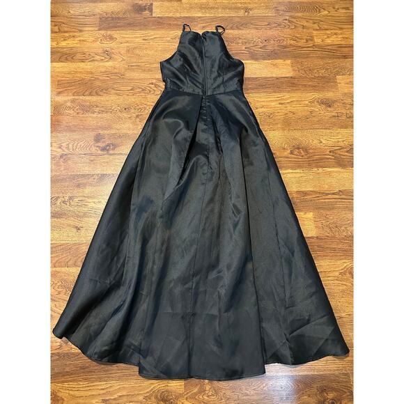 Lulus Women’s Broadway Show High-Low Gown Black Size Medium - Picture 4 of 13